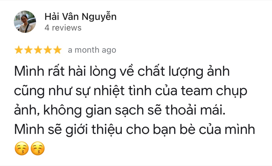Feedback khach hang Will House Studio